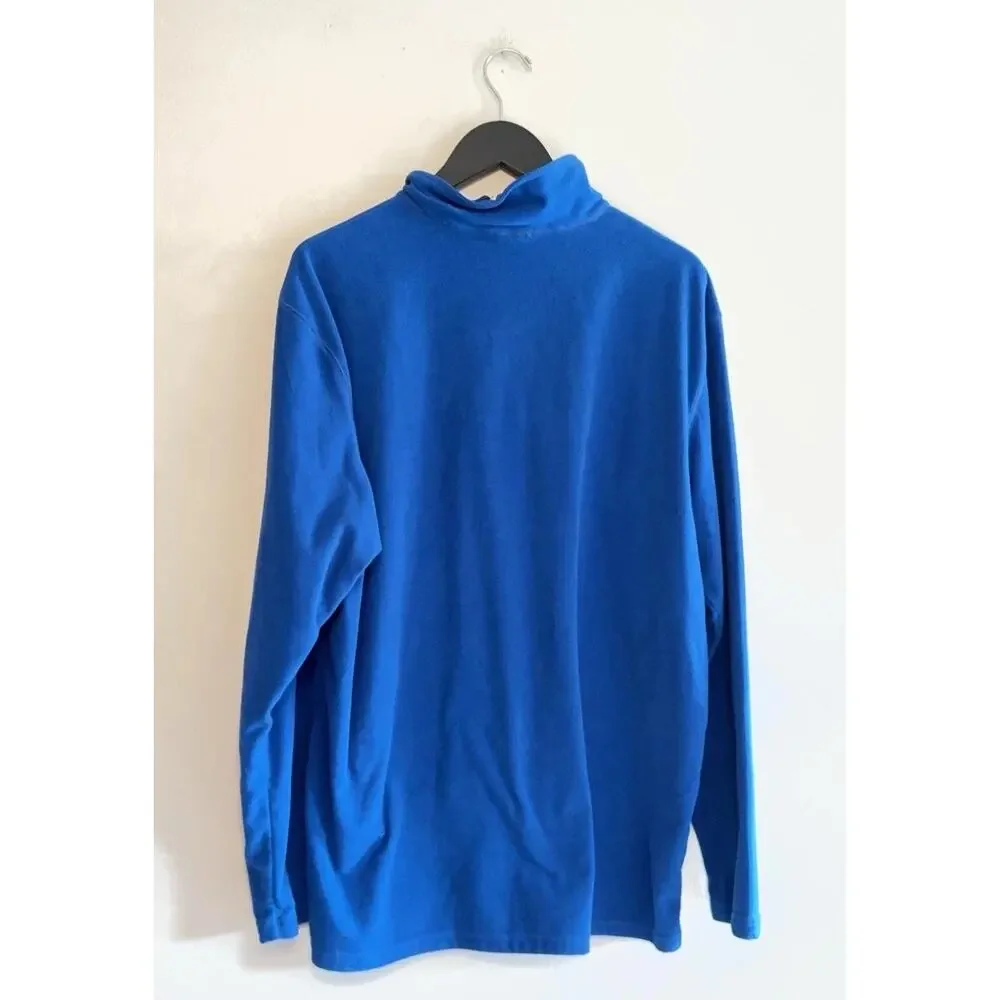 The North Face TKA 100 Fleece Pullover Mens XL Blue 1/4 Zip Hiking Lightweight